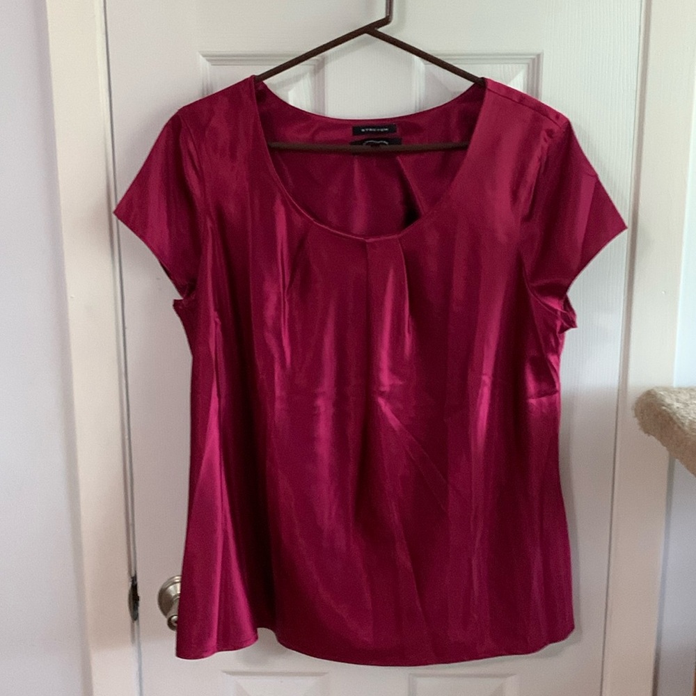 Beautiful silky burgundy top
